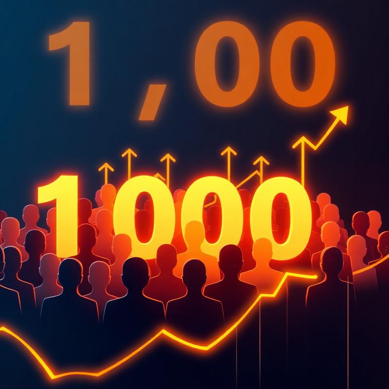 1,000 Organic Followers